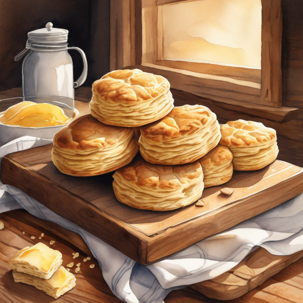 Flaky biscuits