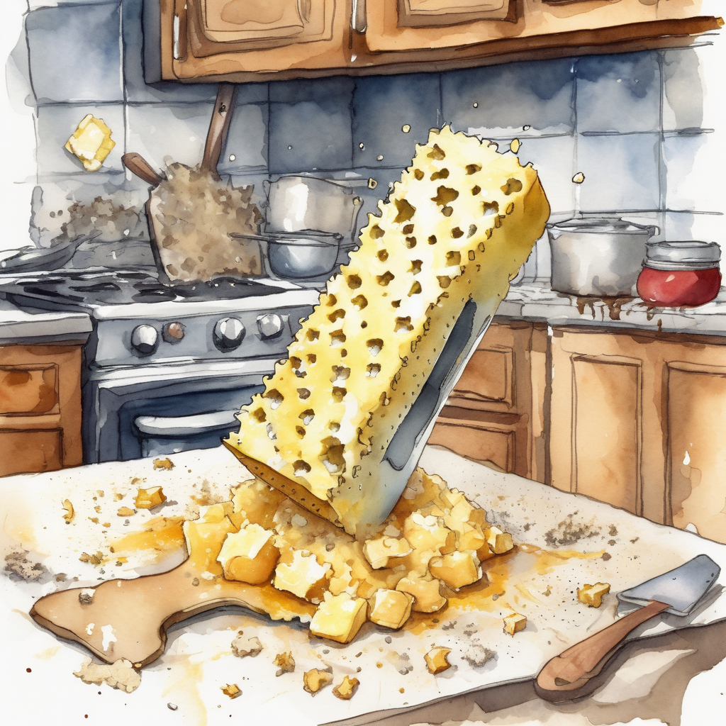 The old way of grating butter
